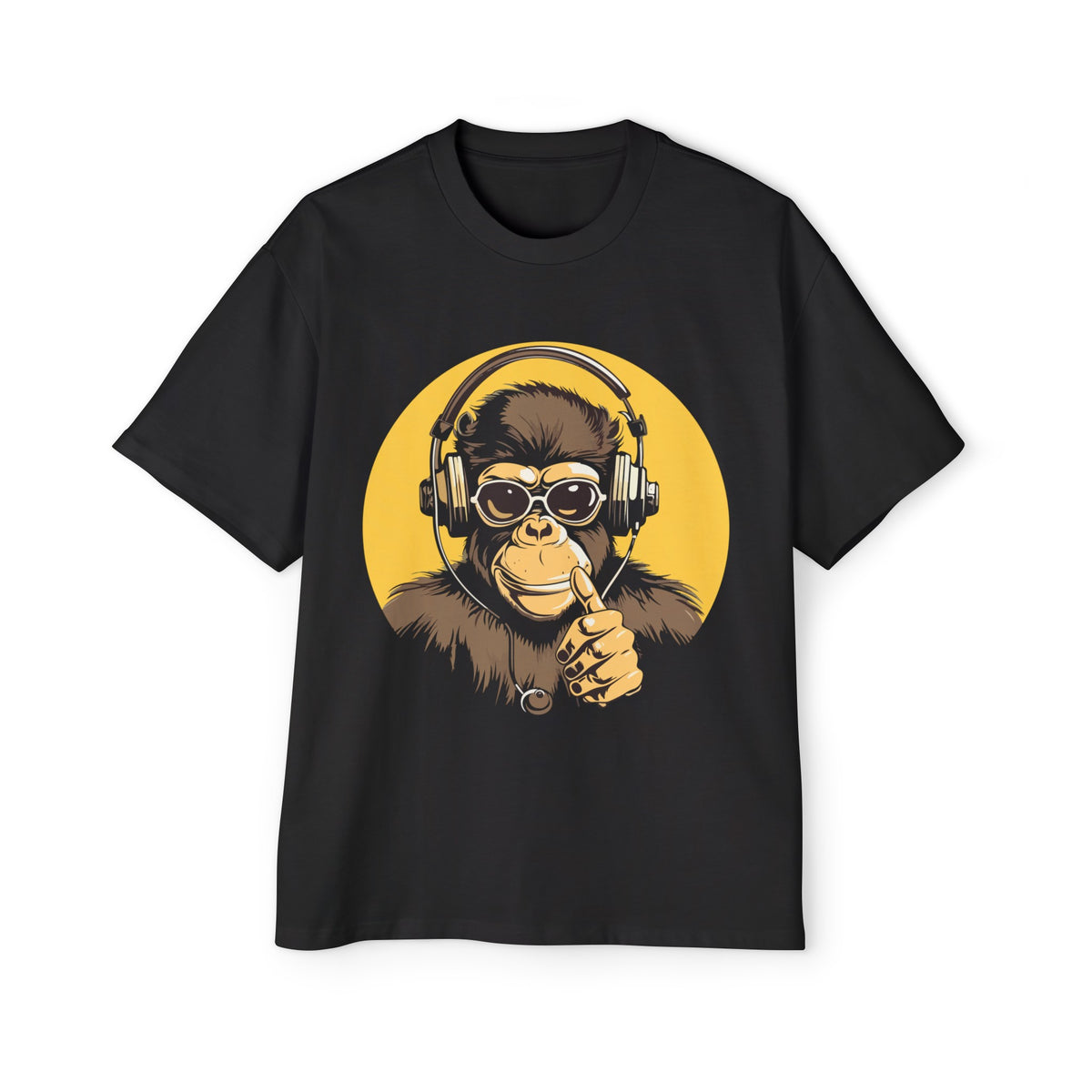 Monkey Music Lover Vintage Graphic Tee-INNBLAC Fashion Apparel