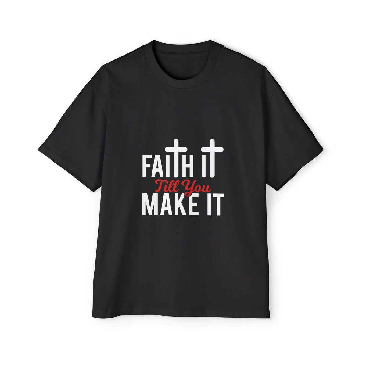 Faith Quote Graphic Tee-INNBLAC Fashion Apparel