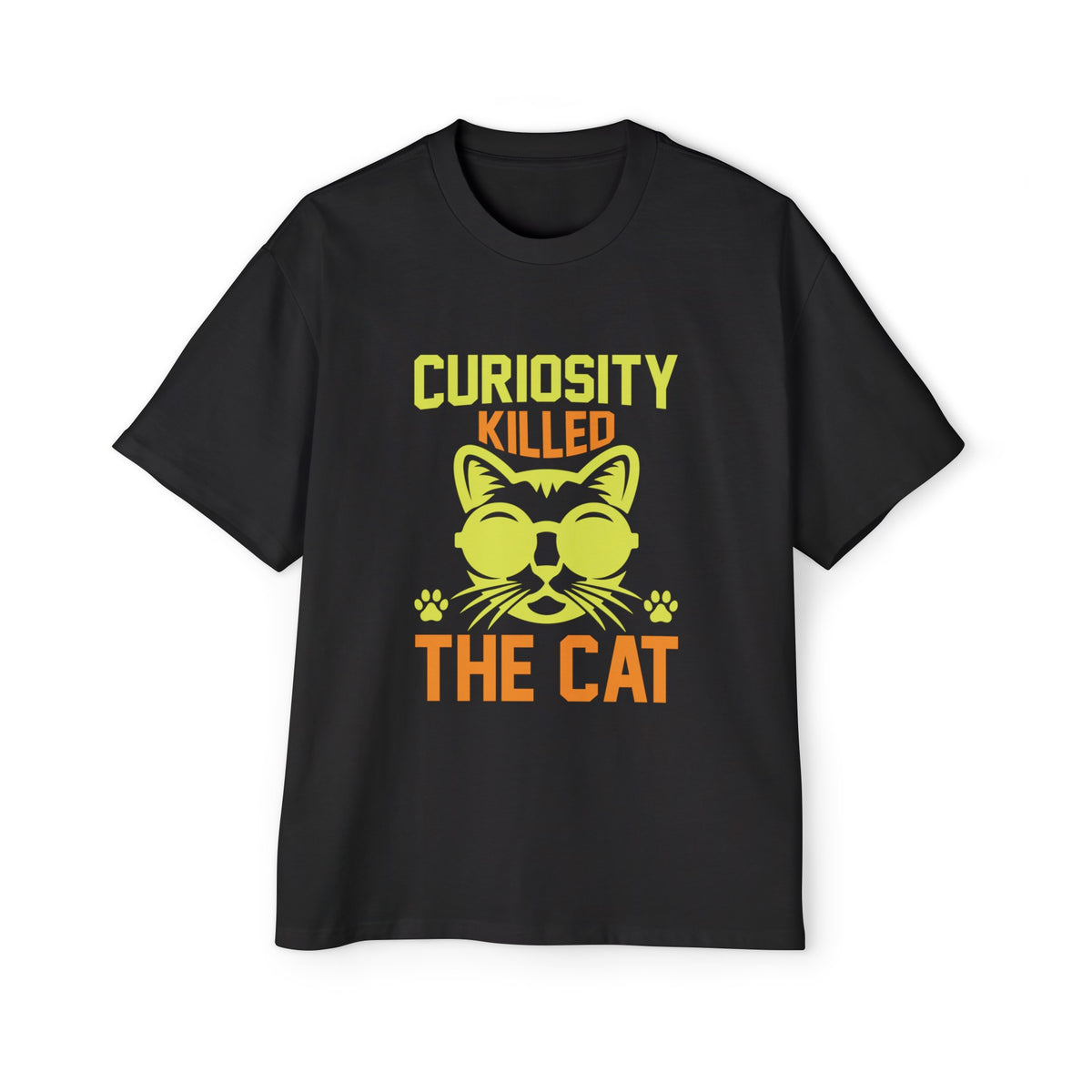 Curiosity Killed The Cat Graphic Tee-INNBLAC Fashion Apparel