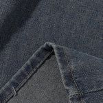 High Waist Wide Leg Ombre Denim Shorts