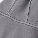 Double Slider Fleece Kangaroo Pocket Hoodie