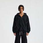 Special Stitch Bound Seam Zip Up Hoodie