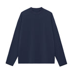 Solid Long-Sleeve Cotton T-Shirt 270gsm