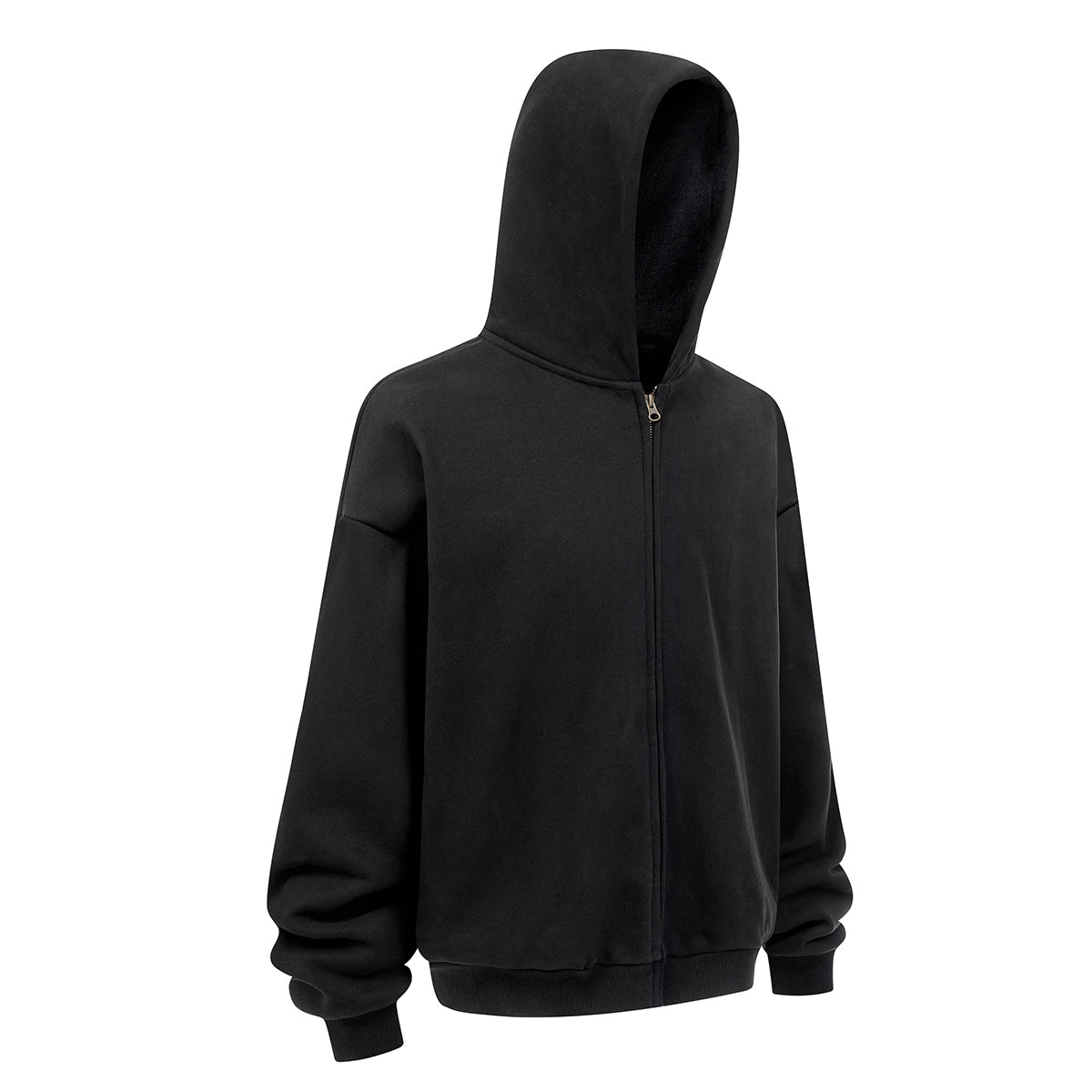 Fleece Lined Full Zip Front Hoodie