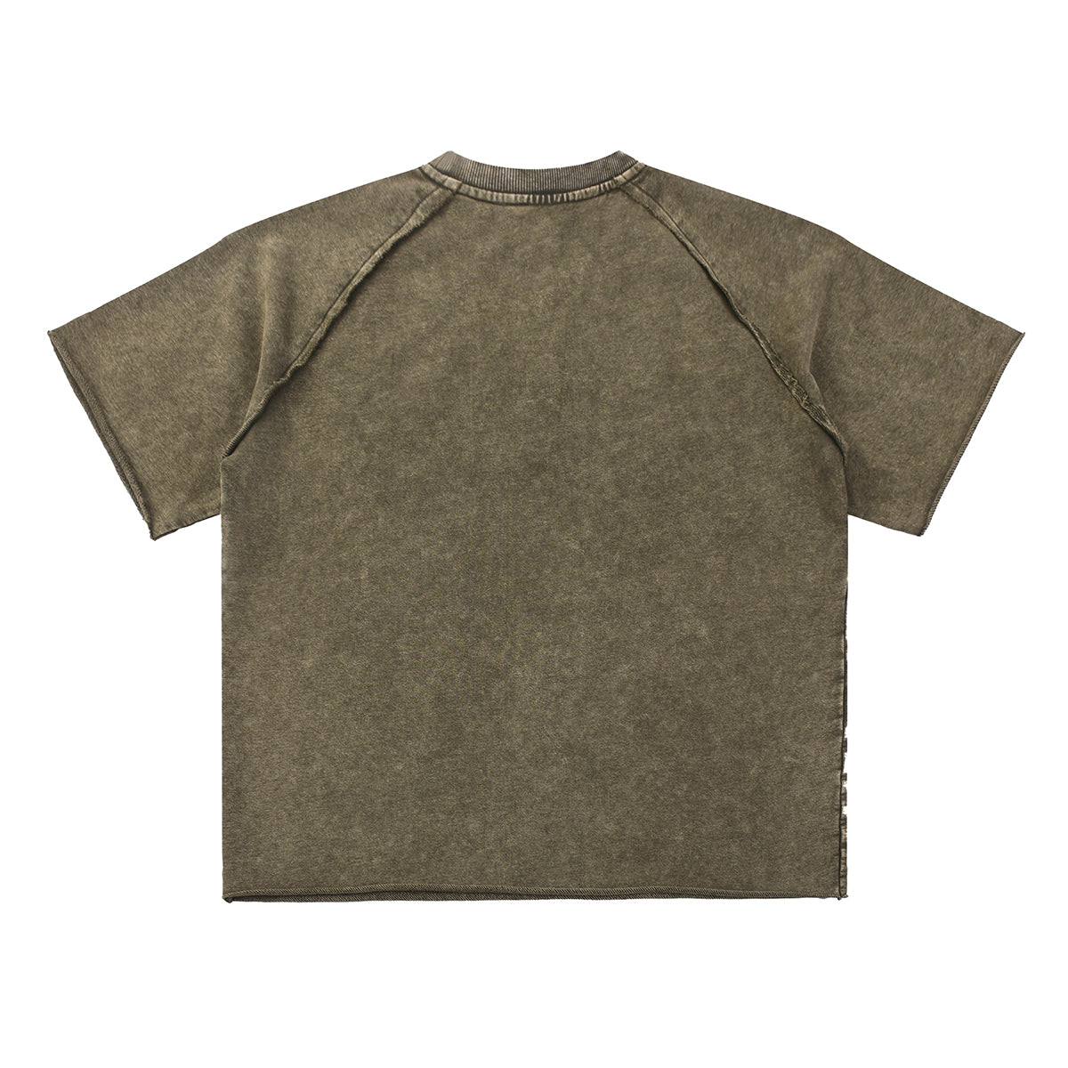 Heavy Washed Wax-Dyed High Street Raglan Tee