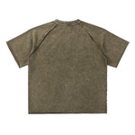 Heavy Washed Wax-Dyed High Street Raglan Tee