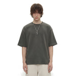 Heavyweight Waffle Split-Hem Texture T-Shirt