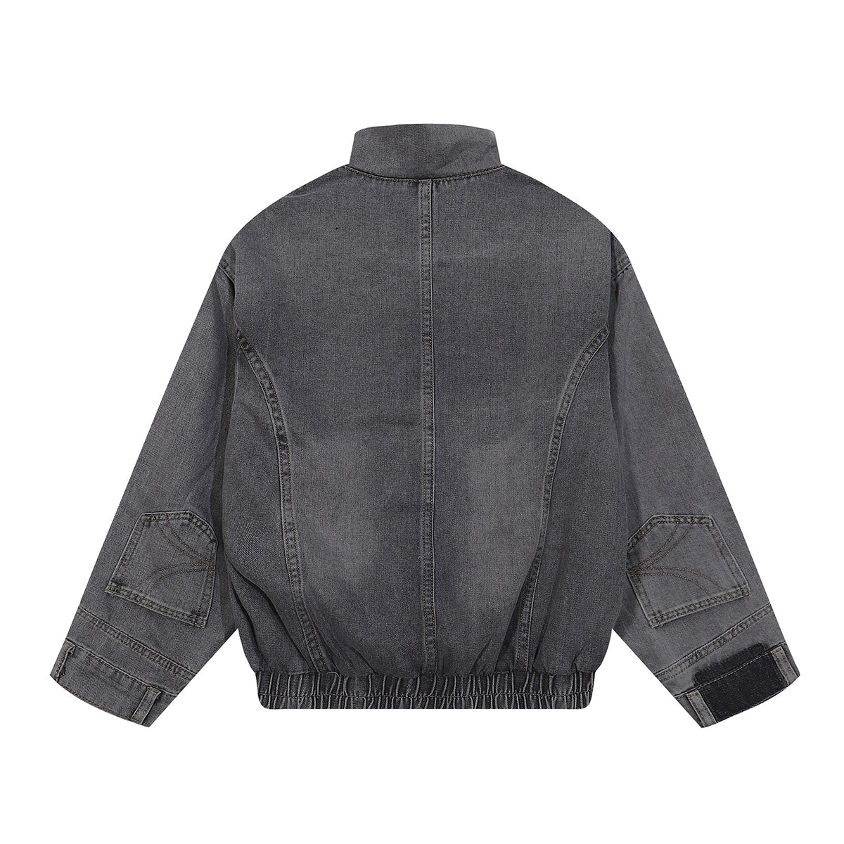 Deconstructed Denim Bomber Jacket