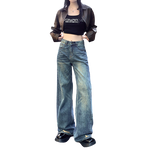Hem Ripped Whiskers Jeans-INNBLAC Fashion Apparel