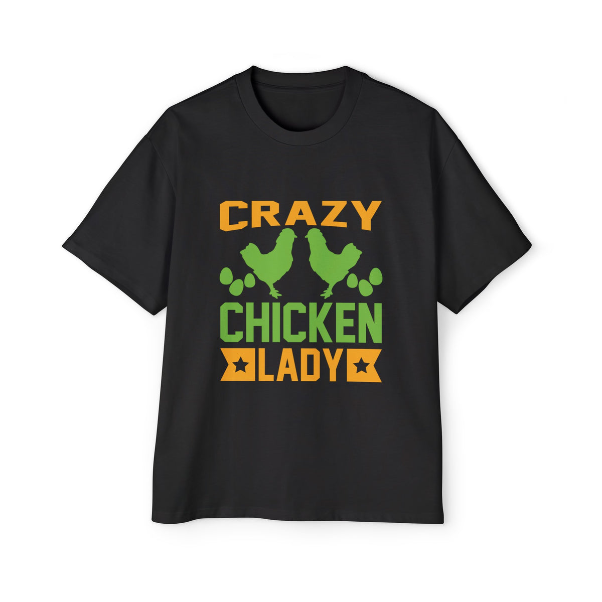 Crazy Chicken Lady Graphic Tee-INNBLAC Fashion Apparel