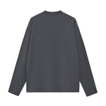 Solid Long-Sleeve Cotton T-Shirt 270gsm