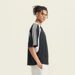 Raglan Sleeve Mesh Panel Sporty Tee