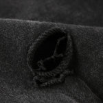 Sudadera con capucha desgastada y lavada a la piedra para hombre