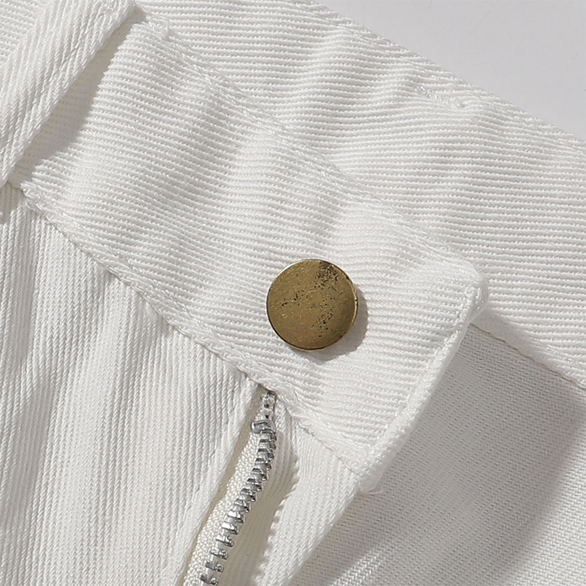 Zipper Hem Slight Flared Leg Cargo Pants