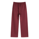 Solid Color Open Bottom Sweatpants-INNBLAC Fashion Apparel
