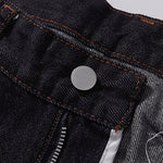 Classic Dark Wash Wide-Leg Denim Jeans