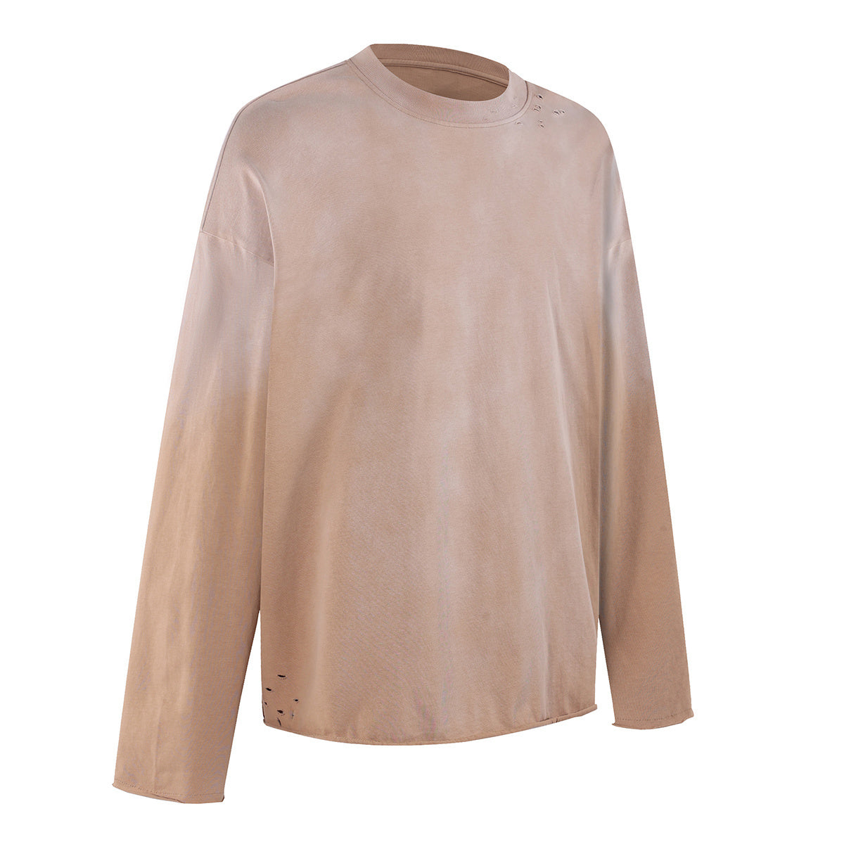 Destroyed Wash Long Sleeve Shirt