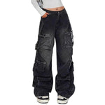 Women’s Y2K Low Rise Baggy Cargo Jeans