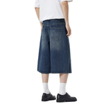 Y2K Loose Fit Wide Leg Denim Shorts