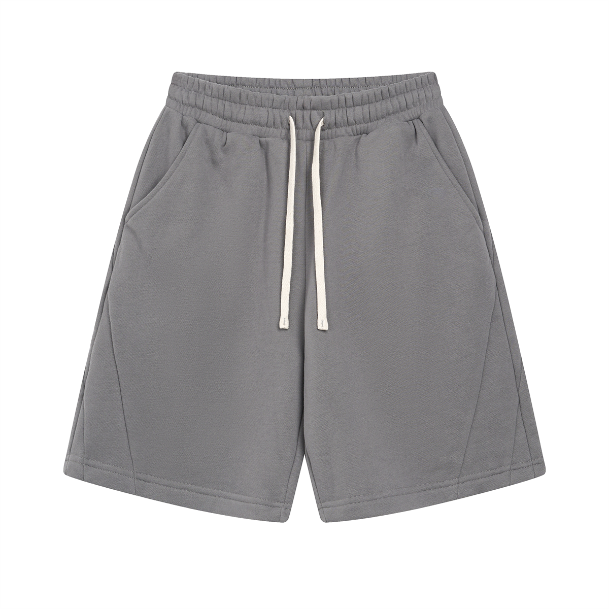 Plain Color Thick Patchwork Shorts