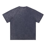 Stone-Washed Raw-Edge T-Shirt 8oz
