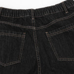 Checkered Bandana Baggy Denim Bermuda Shorts