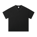 Camiseta Batik Vintage Lavada con Cuello en V de 7.5 oz