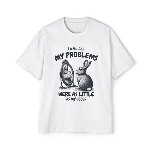 Rabbit With Mirror Graphic Tee-INNBLAC Fashion Apparel