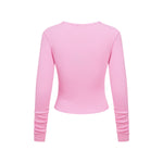 Long-Sleeve Ribbed Henley Top 8.25oz