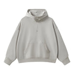 Heavyweight Half Zip-Up Oversized Hoodie