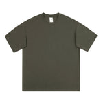 Crew Neck Solid Color Cotton Tee 7.5oz