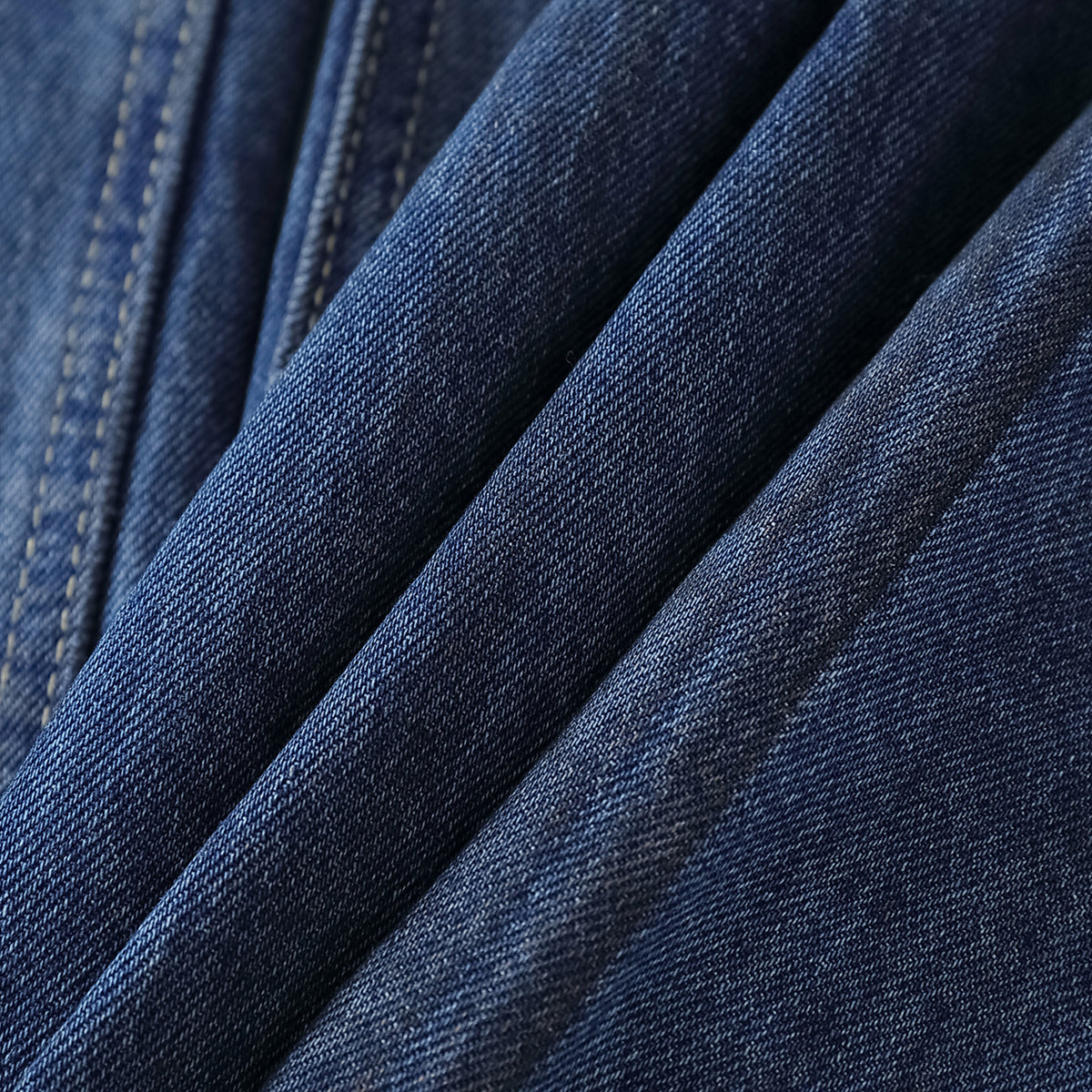 Faded Wash Distressed Baggy Frayed-Hem Jeans