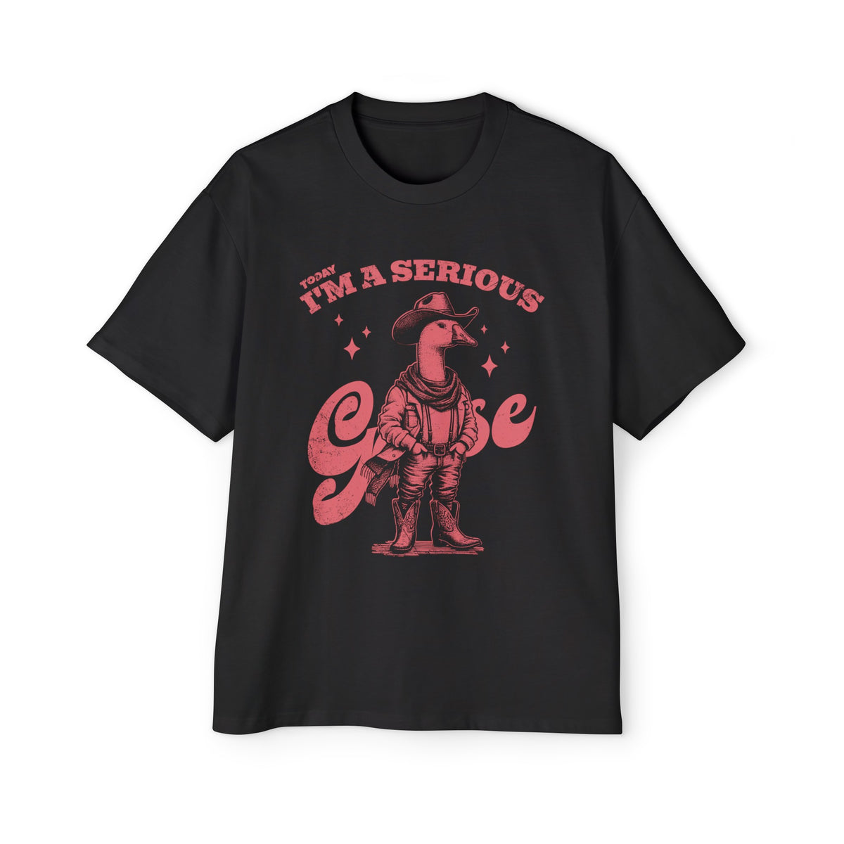 Serious Goose Graphic Tee-INNBLAC Fashion Apparel