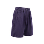 Distressed Patchwork Raw Edge Shorts