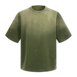 Splatter Dye Washed Distressed Air Mamba Cotton Tee