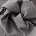 Baggy Fit Distressed Grey Ripped Jeans