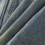 Vintage Washed Ripped Wide-Leg Jeans