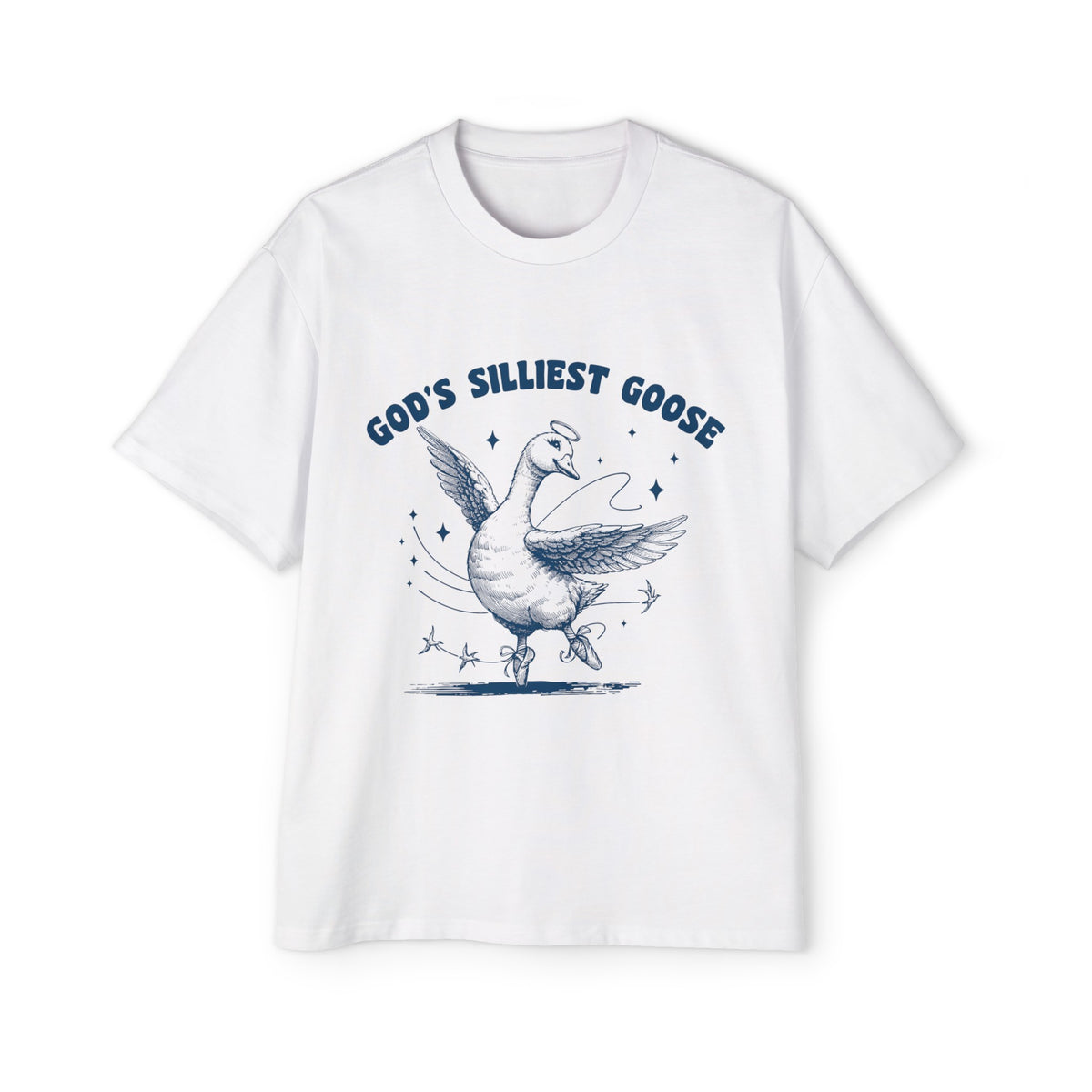 Gods Silliest Goose Dancing Graphic Tee-INNBLAC Fashion Apparel