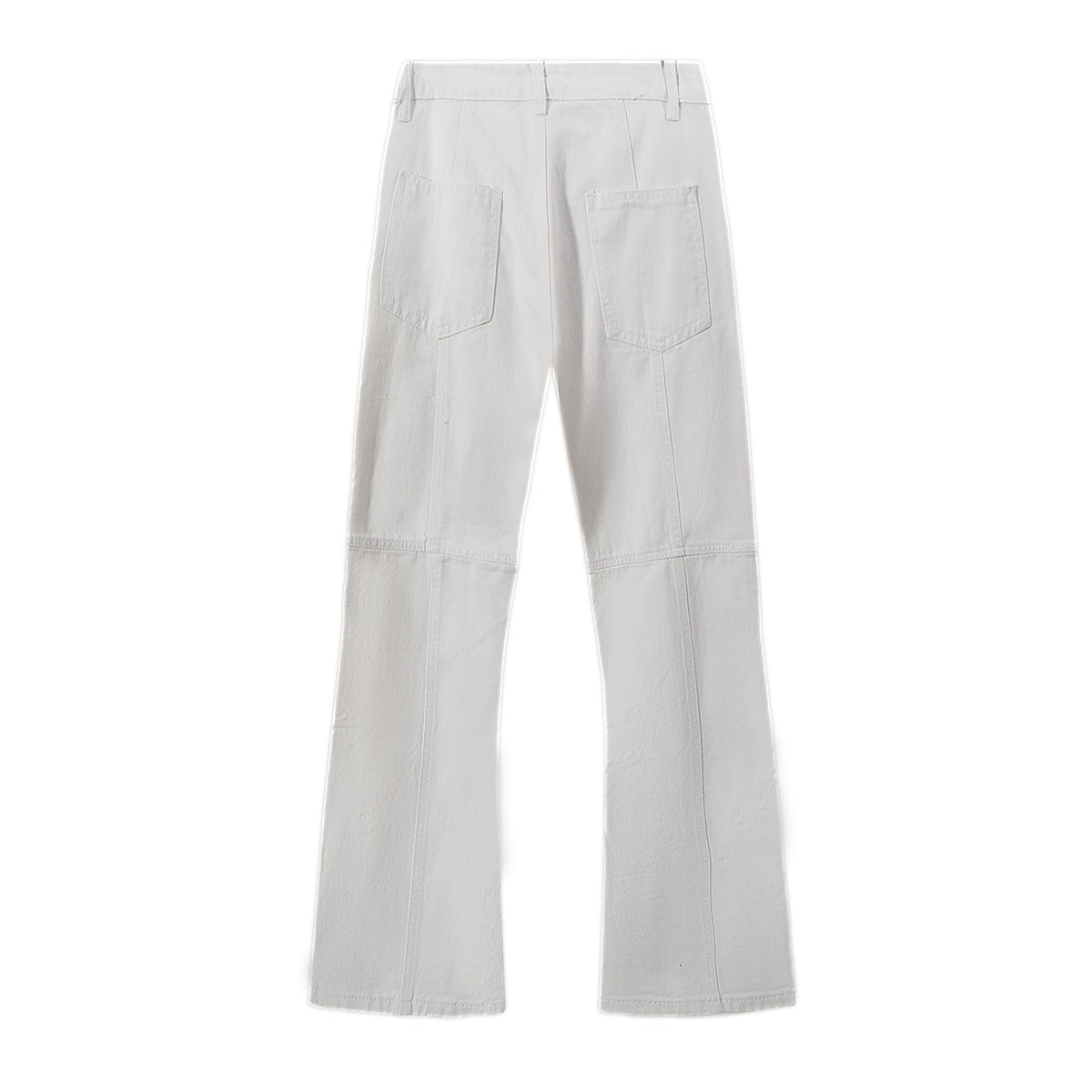 Snap Closure Flared Hem Utility Cargo Pants
