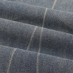 Wide Leg Pinstripe Detail Denim Jeans