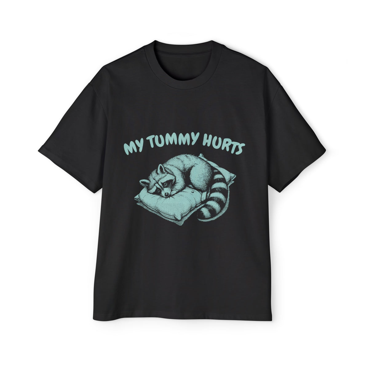 Raccoon On Pillow Graphic Tee-INNBLAC Fashion Apparel