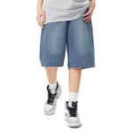 Built In Belt Mid Waist Denim Shorts