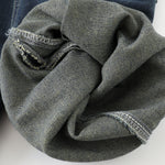 Bermudas con cintura elástica y cremallera decorativa