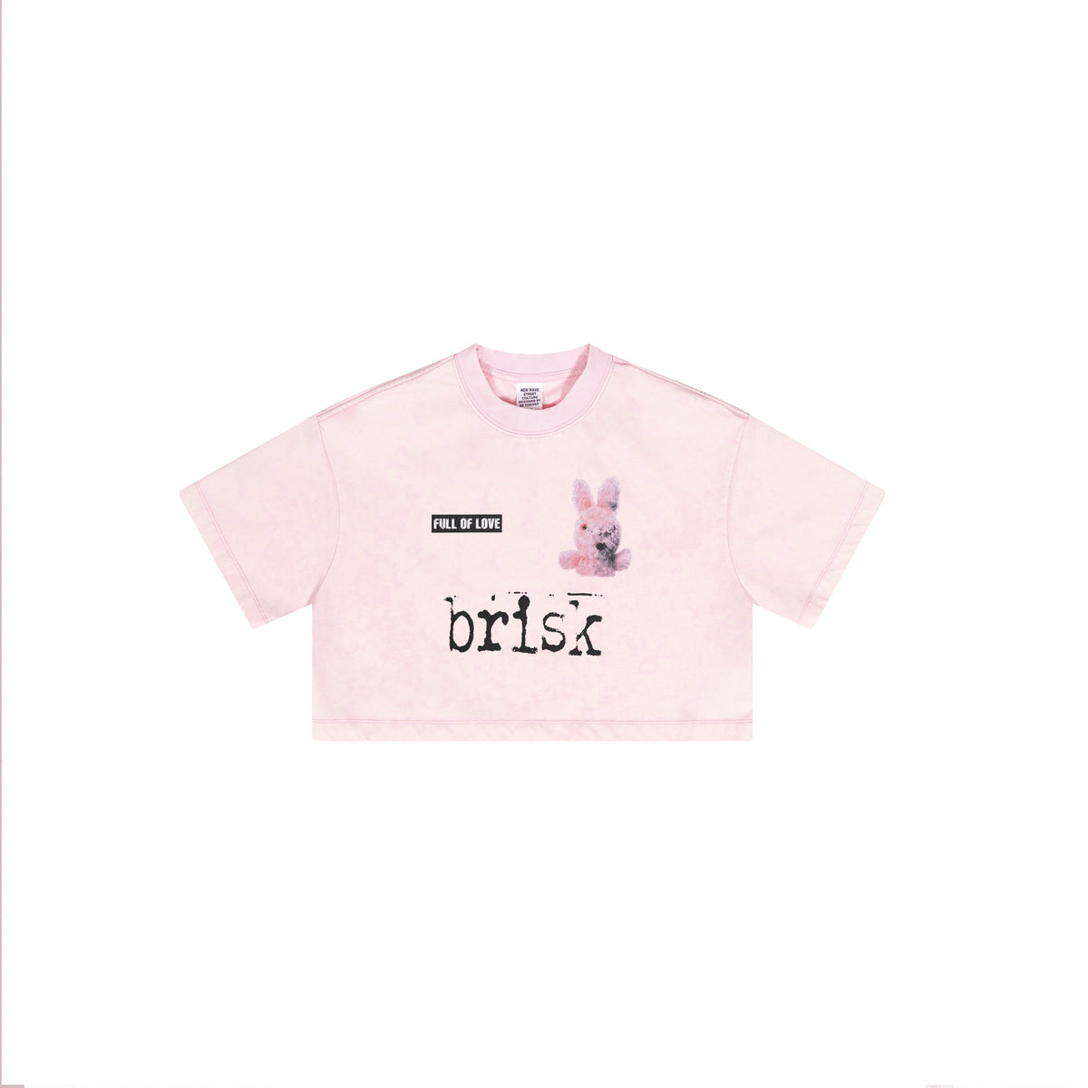 Sweet Rabbit Graphic Crop Top-INNBLAC Fashion Apparel