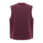 Vintage Washed Knitted Sleeveless Fitted Tank Top