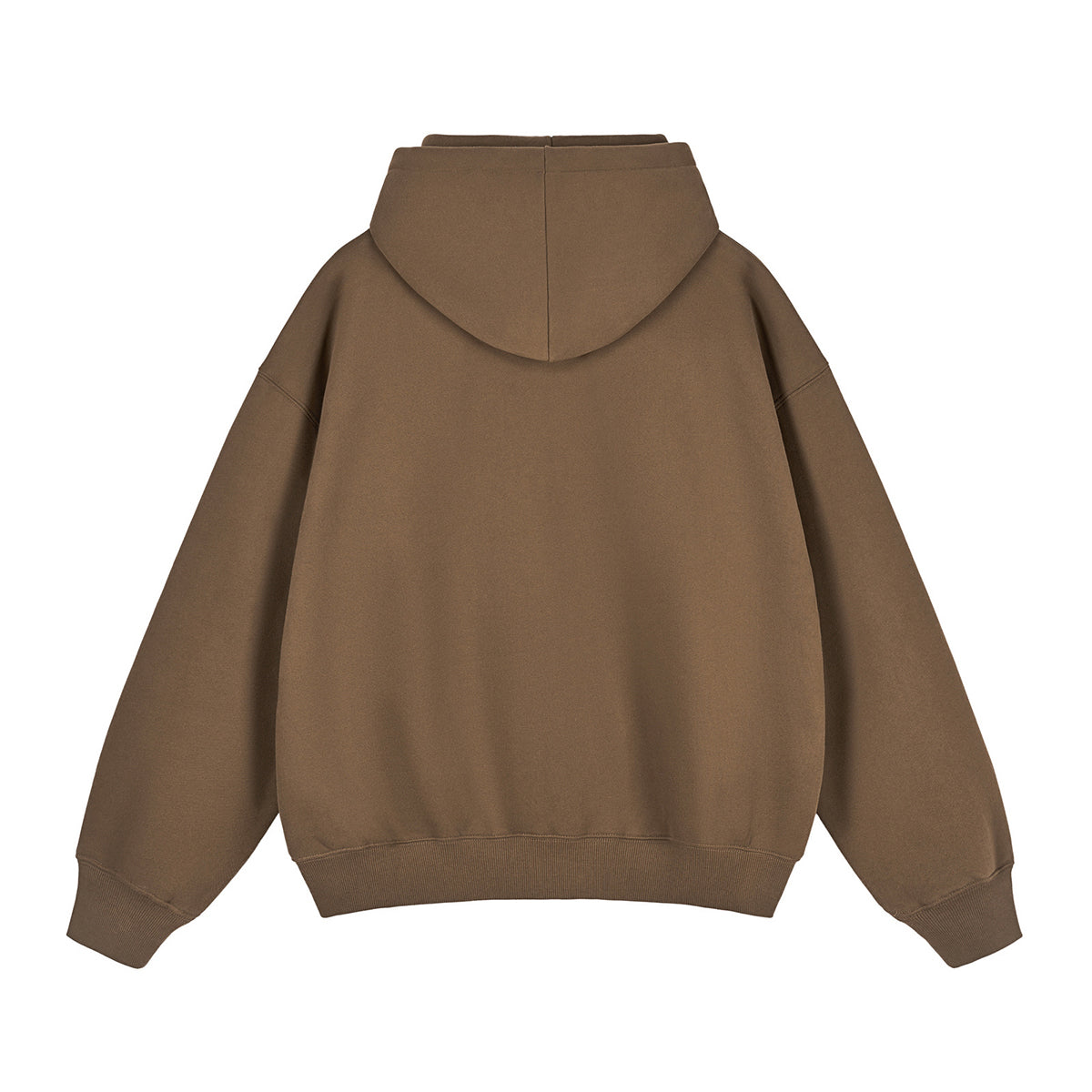 Heavyweight Double-Slider Zipper Fleece Hoodie