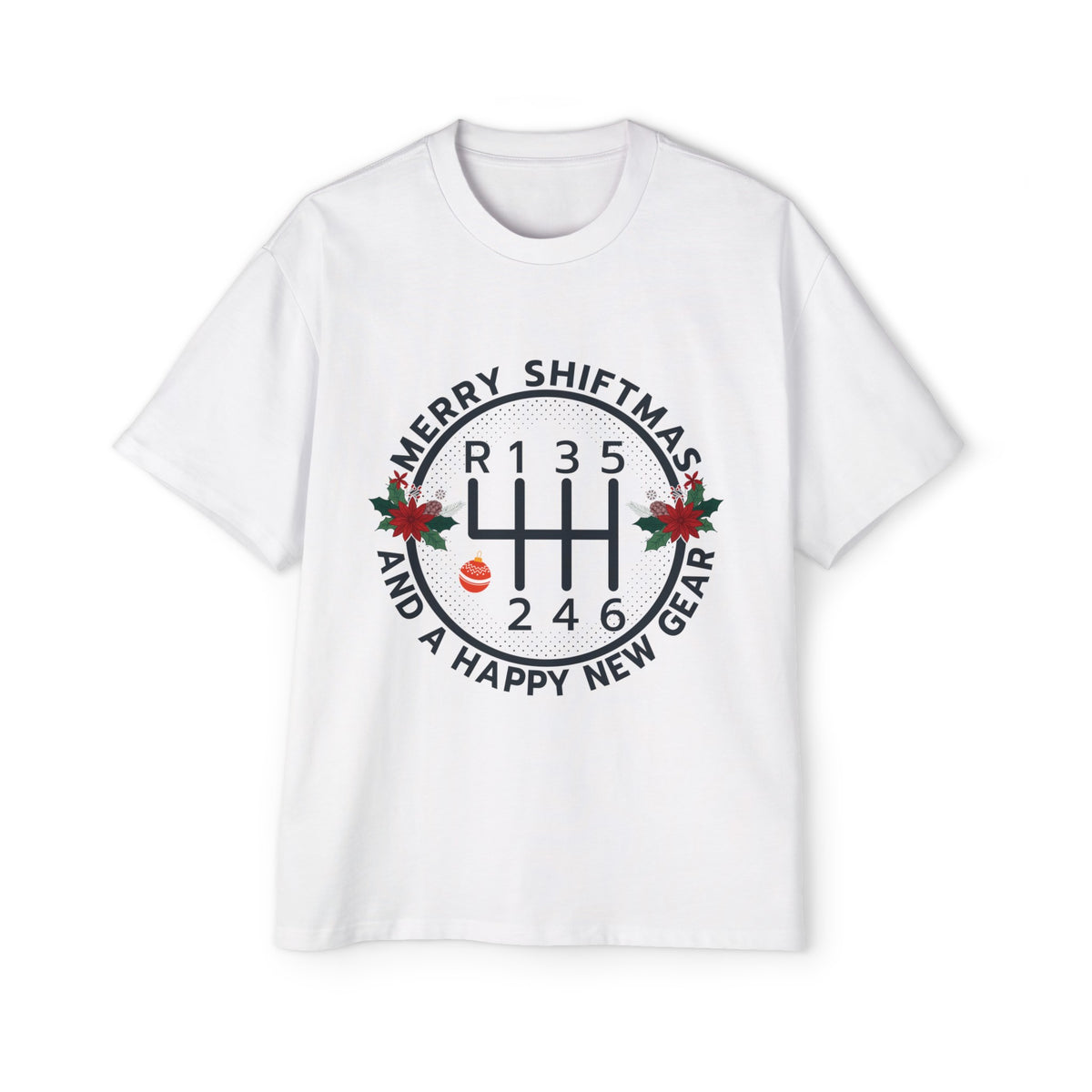 MERRY SHIFTMAS AND A HAPPY Graphic Tee-INNBLAC Fashion Apparel
