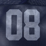 Athletic Mesh Cropped Football Jersey Number 08