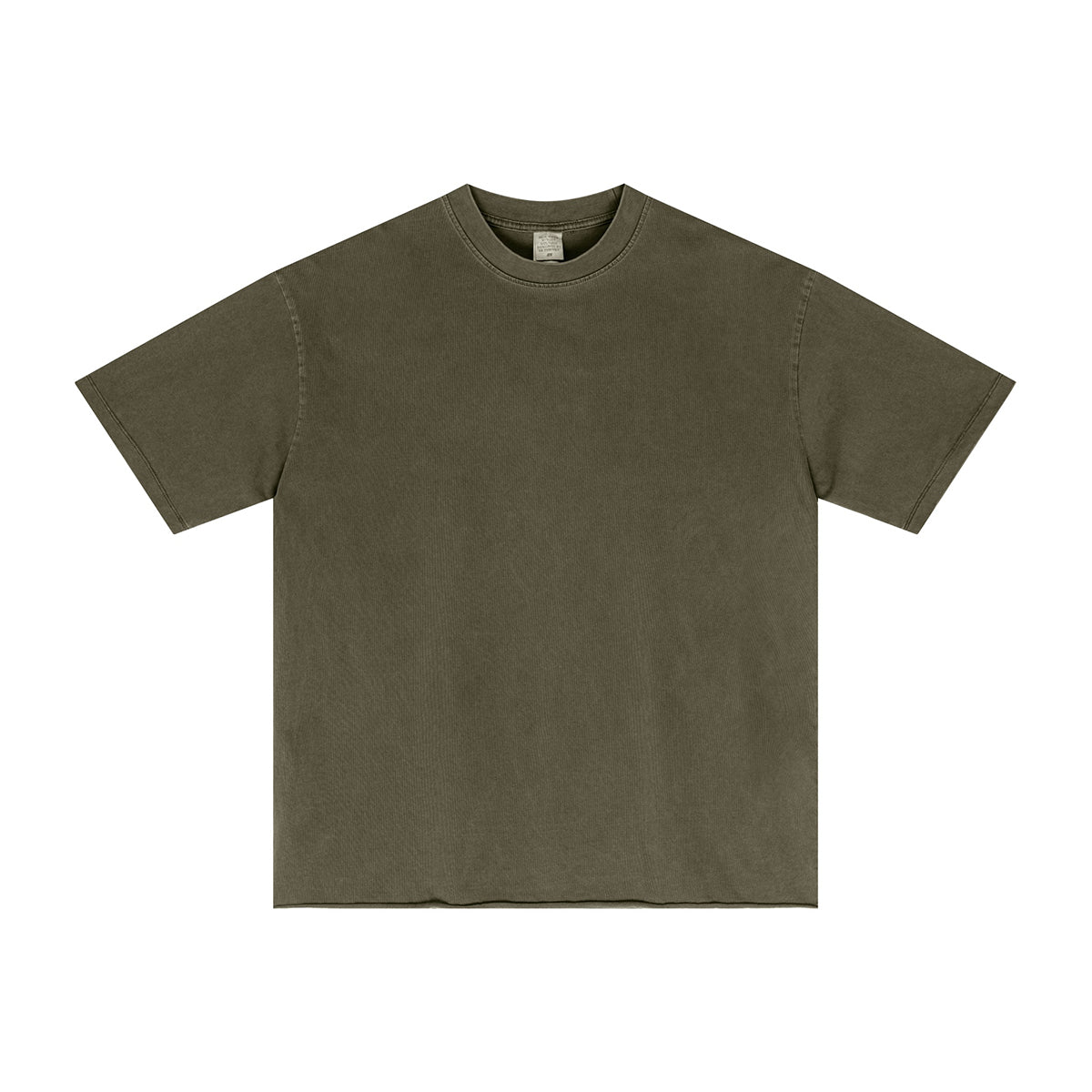 Heavyweight Washed Raw Edge Tee 8oz