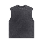 Raw Edge Stone Wash Muscle Tank 8.25oz